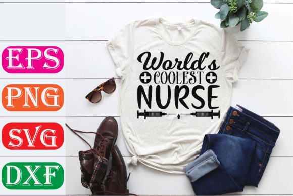 Mother Svg Design. World's Coolest Nurse