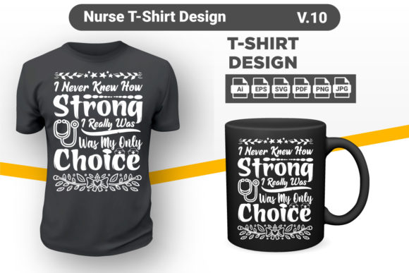 Nurse T-shirt Design: Graphics & Print Templates