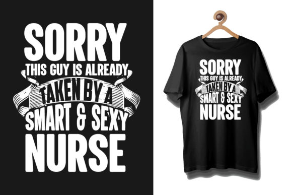Nurse Typography T-Shirt Design SVG