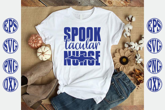 Spook Tacular Nurse Graphics for T-Shirt Designs
